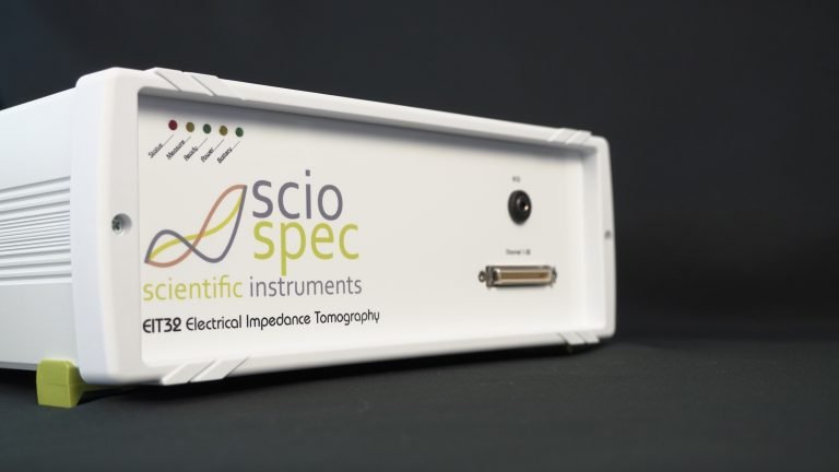 Sciospec EIT32 system, a high-precision bioimpedance measurement device designed for medical and research applications.